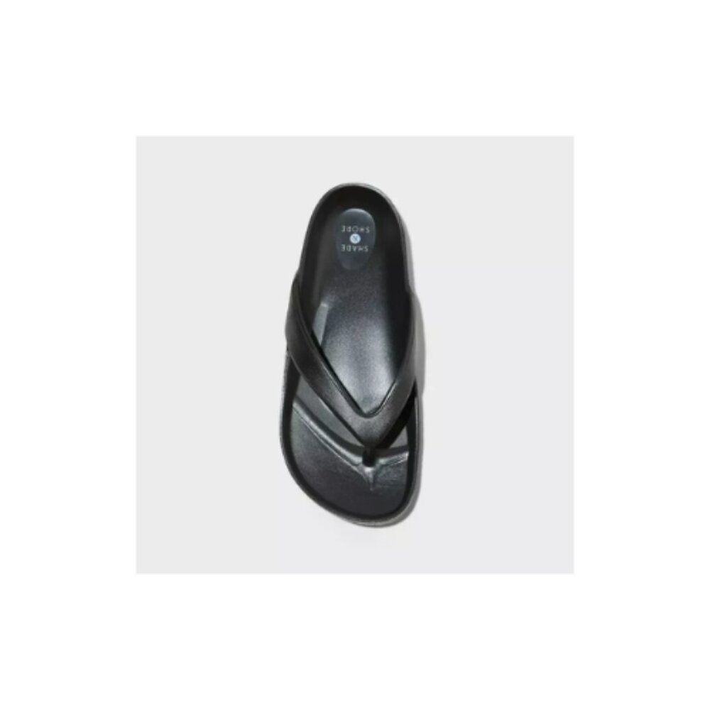 Shade & Shore Traci Footbed Sandals in Black - Picture 2 of 7